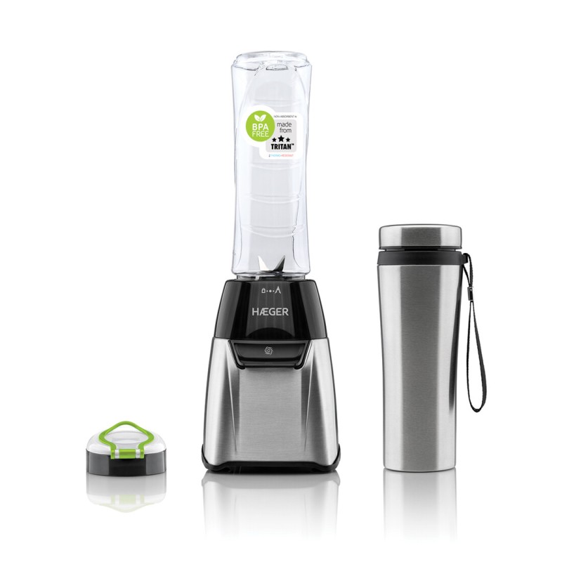 LQ-350-008A BATIDORA DE VASO CON JARRA TERMICA 600ml SPORTS INOX HAEGER