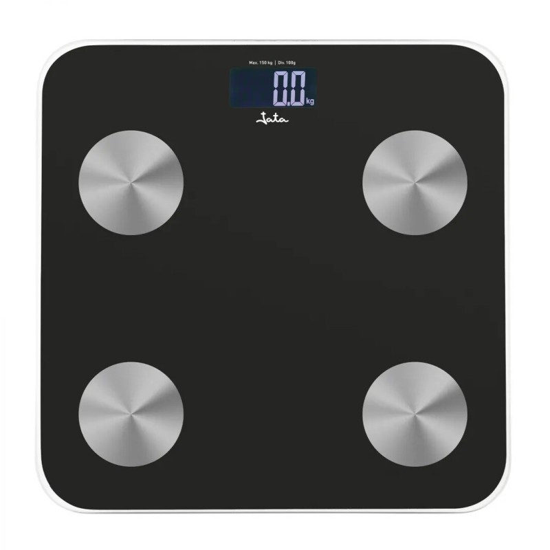 HBAS1155 BASCULA DE BAÑO DIGITAL NEGRA CON ANALIZADOR JATA HBAS1155 BASCULA DE BAÑO DIGITAL NEGRA CON ANALIZADOR JATA