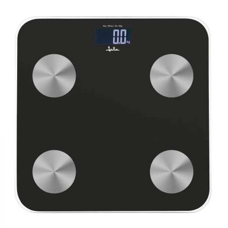 HBAS1155 BASCULA DE BAÑO DIGITAL NEGRA CON ANALIZADOR JATA