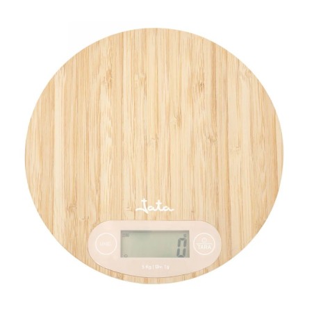 HBAL1110 BASCULA DE COCINA REDONDA BAMBU 5Kg JATA