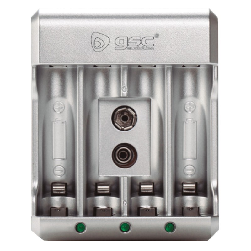 106005011 CARGADOR PILAS RECARGABLES AA-AAA-9V GSC