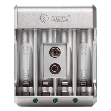 106005011 CARGADOR PILAS RECARGABLES AA-AAA-9V GSC