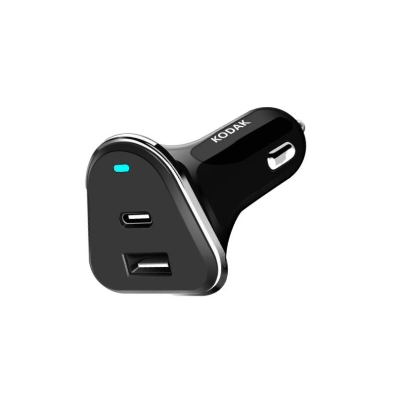 30427570 CARGADOR DE COCHE 2 PUERTOS USB + USB-C KODAK