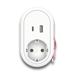 1101910 LADRON BASE USB A Y C C-CABLE ENROLLADO F-BRIGHT