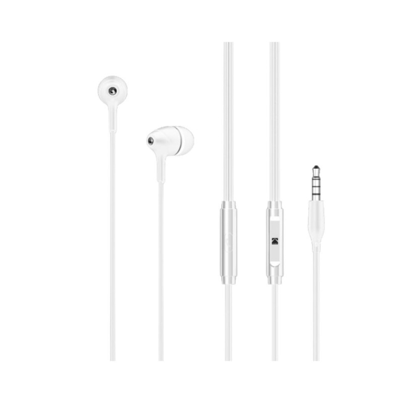 30425934 AURICULARES INTRAUDITIVOS BLANCOS 1,2m 165+ JACK 3,5mm KODAK 30425934 AURICULARES INTRAUDITIVOS BLANCOS 1,2m 165+ JACK 3,5mm KODAK