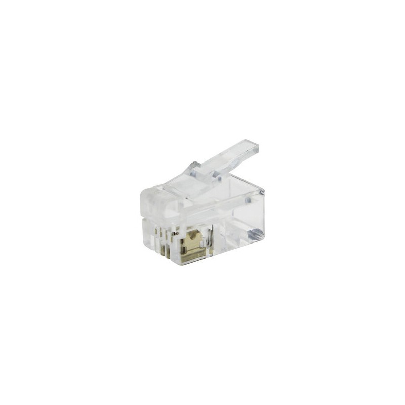 39-000-6-4 CLAVIJA TELEFONO 4 VIAS 6MM-