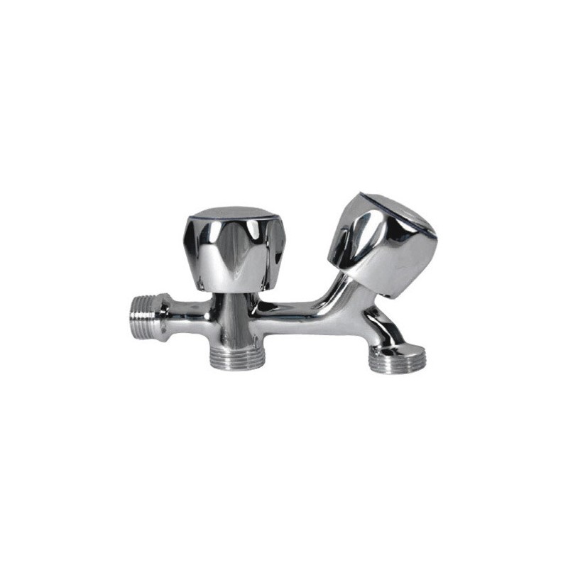 BO-65201 GRIFO DE LAVADORA DOBLE ROSCA CROMO