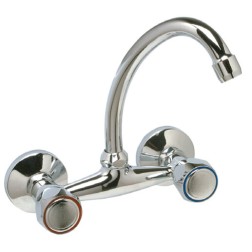 65905 GRIFO FREGADERO PARED VERTICAL SENCILLO CUERPO 110mm MIRTAK