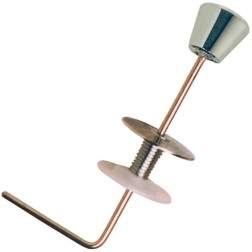 BO-61001 TIRADOR BAJO CURVO POMO METAL CROMADO