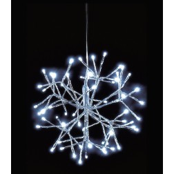 00808 5m GUIRNALDA ESTRELLAS 64 LEDS BLANCO FRIO