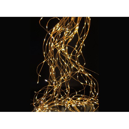 00234-BC 2m CASCADA LED 10 HILOS ORO BLANCO CALIDO
