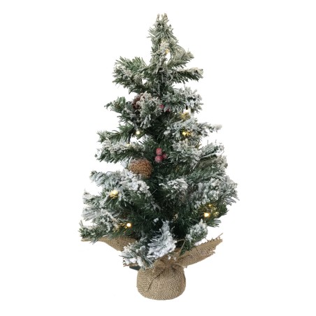 00515 ARBOL NAVIDAD LED C-NIEVE PIÑAS Y BOLAS 60cm