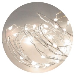 79-719-DIA 5m MINI GUIRNALDA LED C-MANDO 6500K 3xAA ELECTRO DH