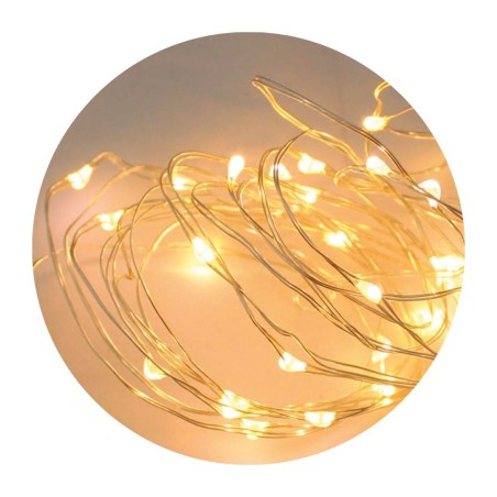 204805015 GUIRNALDA ALAMBRE LED 2M 2XCR2032 LUZ CÁLIDA GSC