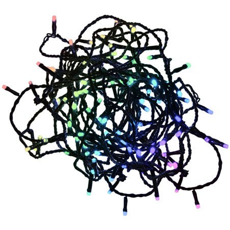 204600016 10m GUIRNALDA 100LED RGB IP44 8 FUNCIONES