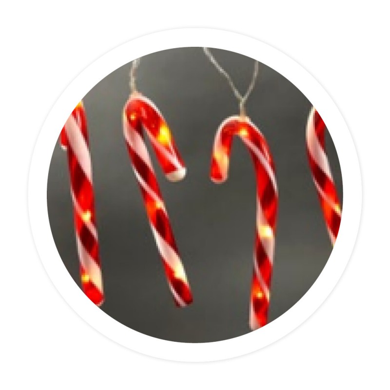 204690018 1,2m GUIRNALDA DE BASTONES DE CARAMELO LED A PILA GSC 204690018 1,2m GUIRNALDA DE BASTONES DE CARAMELO LED A PILA GSC