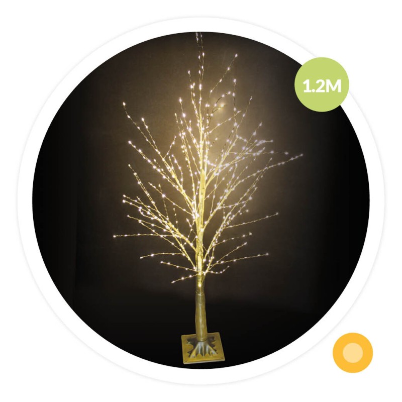 204690155 ÁRBOL RAMAS LED DORADO SIRKA A RED 8W 120cm GSC