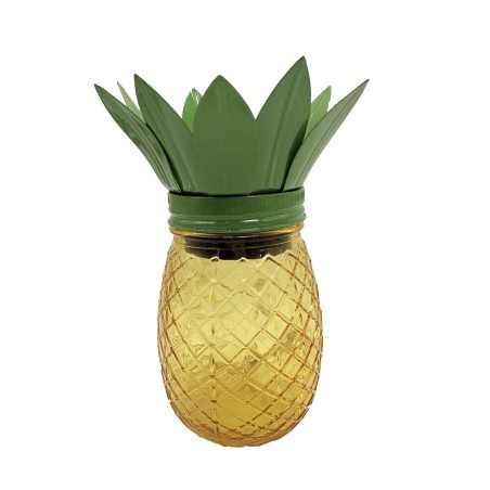 G2110 PIÑA SOLAR DECORATIVA METAL+VIDRIO GALIX