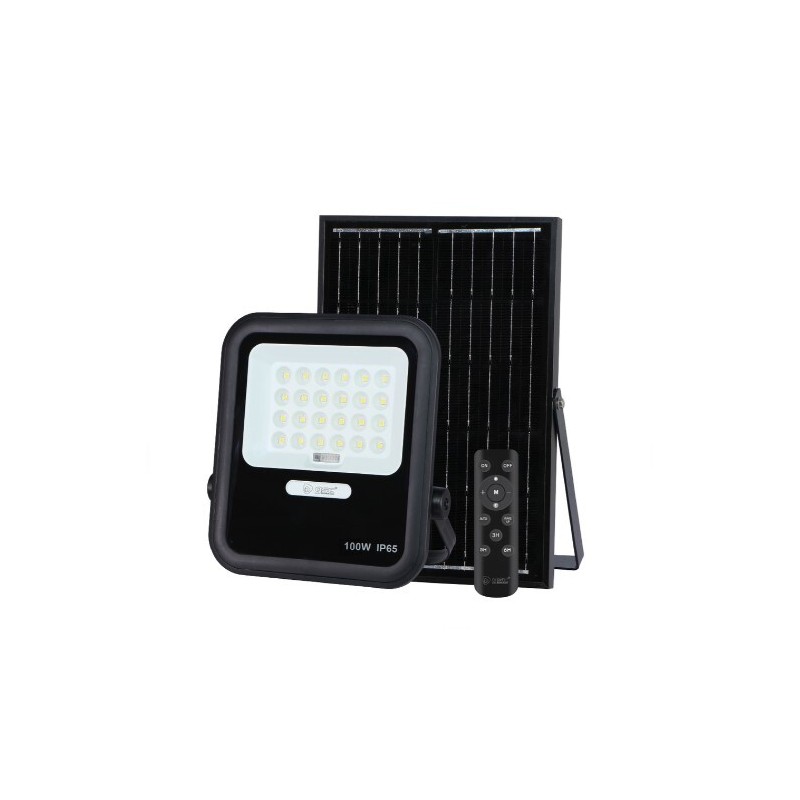 202615016 PROYECTOR LED MILOHA 100W 6500K CON PANEL SOLAR 10W GSC 202615016 PROYECTOR LED MILOHA 100W 6500K CON PANEL SOLAR 10W GSC