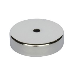 D296 FLORON DECORATIVO METALICO CROMO 80x15 mm