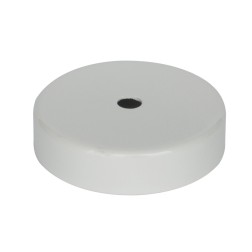 N296B FLORON DECORATIVO METALICO BLANCO 80X20mm