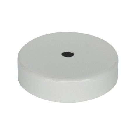 N296B FLORON DECORATIVO METALICO BLANCO 80X20mm