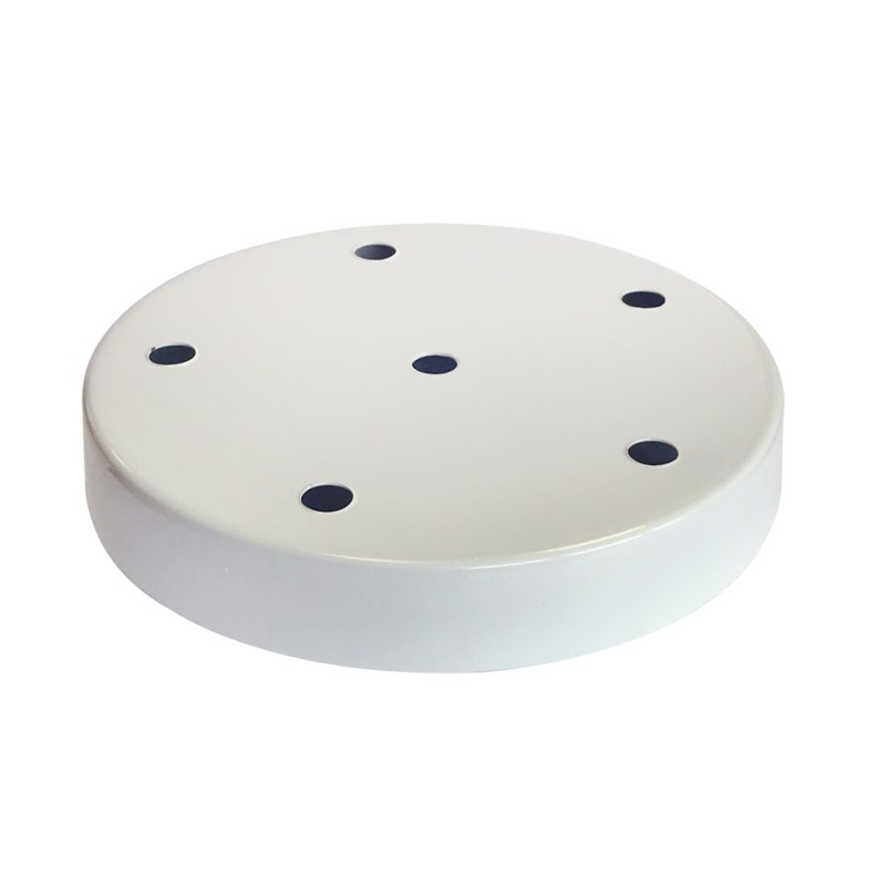 1301030-BL FLORON METALICO 6 SALIDAS BLANCO ø16cm