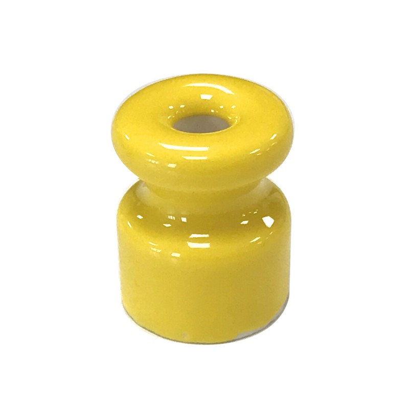 1400424-AM AISLADOR PORCELANA AMARILLO 24x19mm-