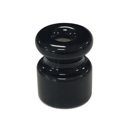 1400424-N AISLADOR PORCELANA NEGRO 24x19mm-