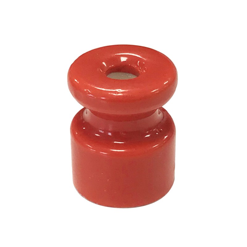 1400424-R AISLADOR PORCELANA ROJO 24x19mm-