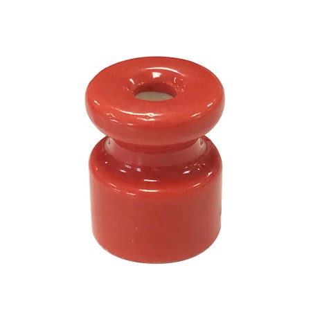 1400424-R AISLADOR PORCELANA ROJO 24x19mm-