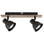 10268 REGLETA MADERA MIKO 2xGU10 NEGRA JUERIC 10268 REGLETA MADERA MIKO 2xGU10 NEGRA JUERIC