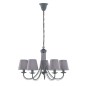 110600578 LAMPARA COLGANTE CORTEZ GRIS 5xE14 TRIO