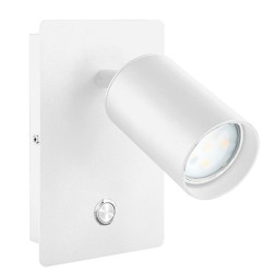 2076002 APLIQUE LED DE PARED BLANCO C-INTERRUPTOR GU10