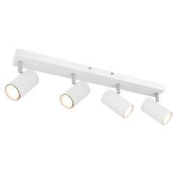 57911-4W REGLETA METAL BLANCO 4XGU10 25W ROBBY GLOBO