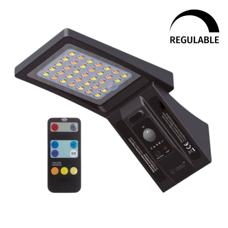 200210017 APLIQUE SOLAR LED GANDA REGULABRE 3W IP65 GSC 200210017 APLIQUE SOLAR LED GANDA REGULABRE 3W IP65 GSC