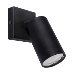 03763 APLIQUE PARED GU10 35W IP20 Ø75 NEGRO MANAM STRÜHM