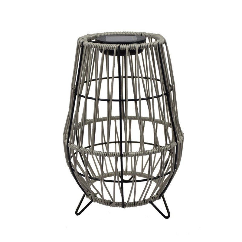 G2315 LAMPARA SOLAR JAULA C-PATAS METAL+POLIETILENO GALIX