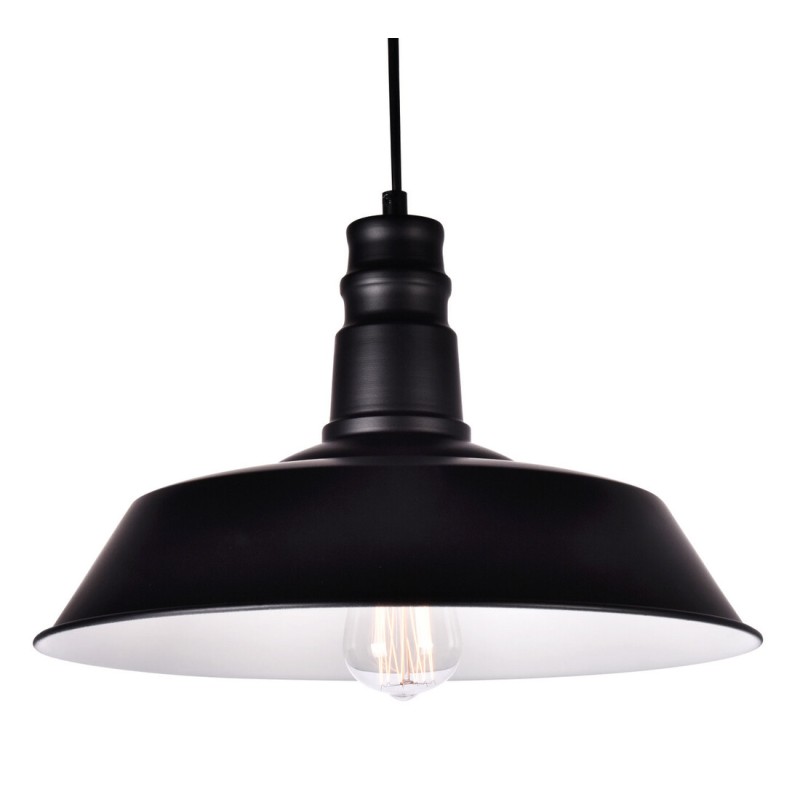 0705245 LAMPARA COLGANTE METALICA NEGRA LINE