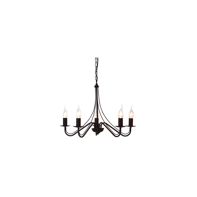 R1198-24 LAMPARA COLGANTE COUNTRY 5xE14 TRIO