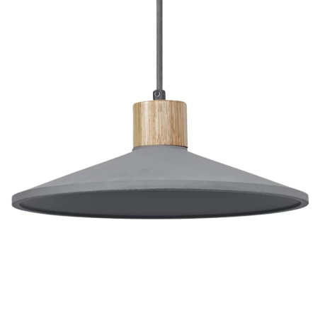 838321 LAMPARA COLGANTE MADERA-CEMENTO GRIS 1xE27 DECOR LEDVANCE