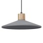 838321 LAMPARA COLGANTE MADERA-CEMENTO GRIS 1xE27 DECOR LEDVANCE