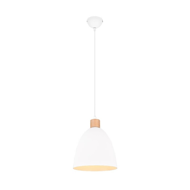 R30681031 LAMPARA COLGANTE 1xE27 IP20 150cm BLANCO JAGGER TRIO