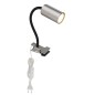 57911K APLIQUE FOCO PARED PINZA ENCHUFABLE 1xGU10 25W 230V NIQUEL ROBBY GLOBO