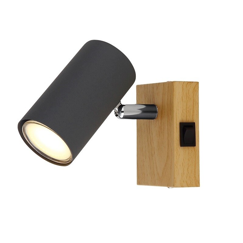 57911-1G FOCO METAL 1xGU10 25W 230V LATON ANTIGUO ROBBY GLOBO