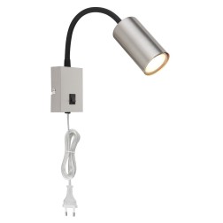 57911W APLIQUE FOCO PARED INTERRUPTOR 1xGU10 35W 230V METAL ROBBY GLOBO
