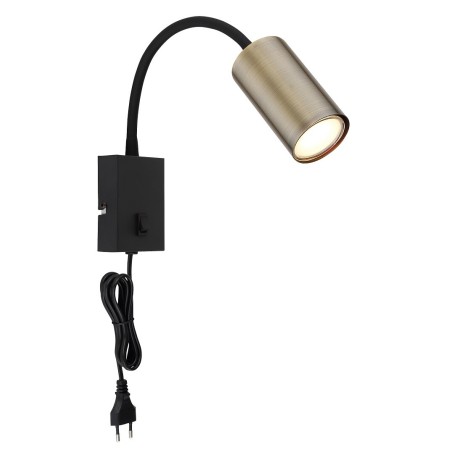 57911WM APLIQUE FOCO PARED INTERRUPTOR 1xGU10 35W 230V NIQUEL ROBBY GLOBO