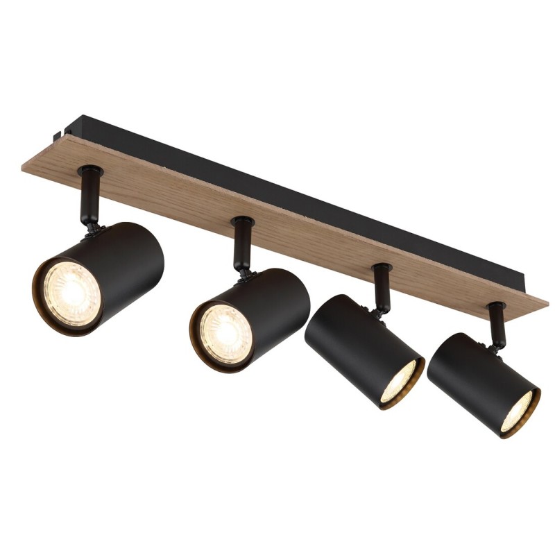 57905-4 FOCO TECHO LED 4xGU10 35W IP20 MADERA Y NEGRO LINCA GLOBO