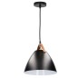 204400061 LAMPARA COLGANTE DIANZA E27 Ø270mm NEGRO GSC