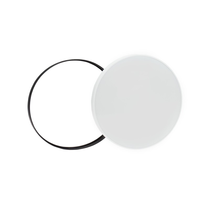 SLI031035CW_PW PLAFON REDONDO 24W 6000K CON ANILLO NEGRO O BLANCO IP54